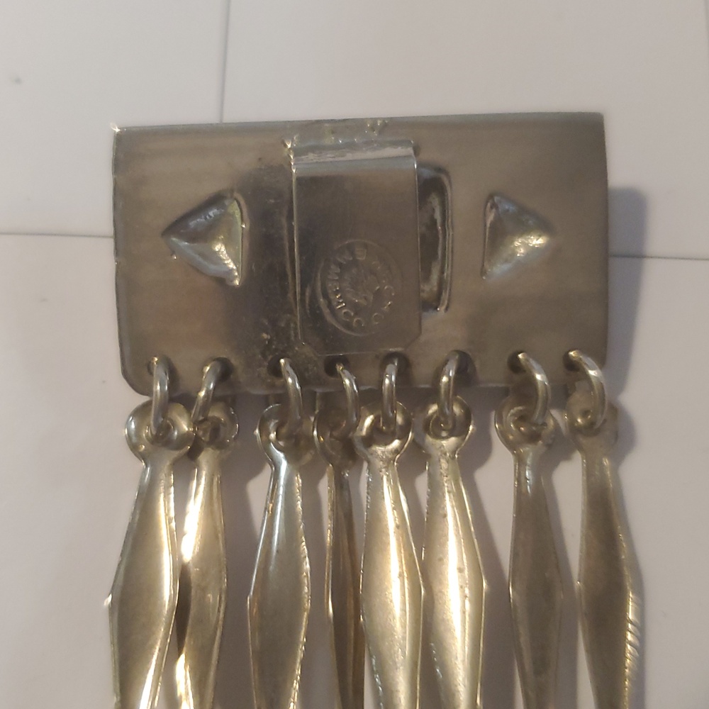 Vintage Taxco Mexico Sterling Silver925 A Wide Multi-Row Panel Link Bracelet - Picture 14 of 16